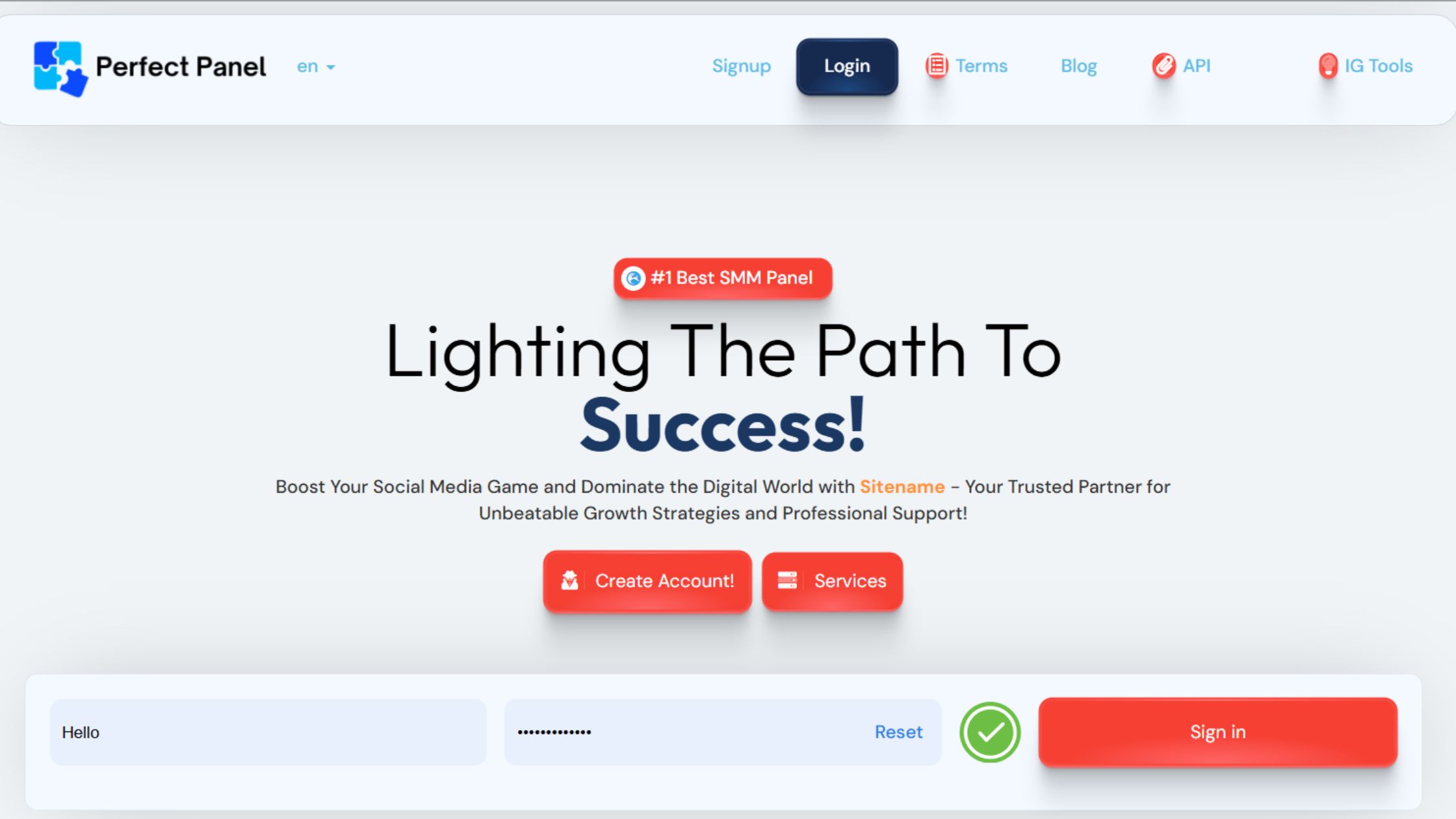 Electro - Perfect Panel Complete Website